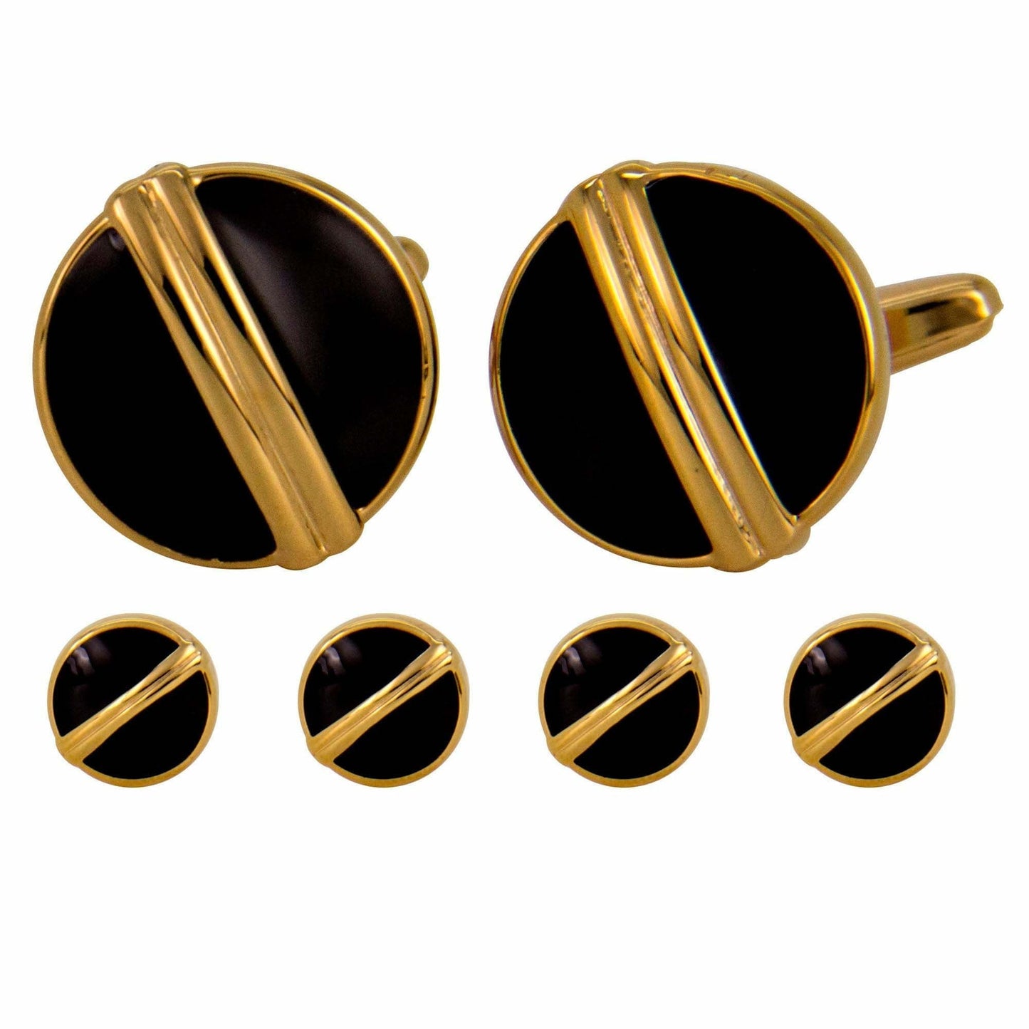 Vittorio Vico Men's Gold Cufflink & Stud Sets in Gift Box