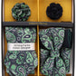 Vittorio Farina Men's Design Necktie, Bow Tie, Pocket Squares and Flower Lapel Pin in a Gfit Box