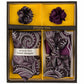 Vittorio Farina Men's Design Necktie, Bow Tie, Pocket Squares and Flower Lapel Pin in a Gfit Box