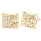 Vittorio Vico Rhinestone Initial Cufflinks in Gift Box