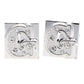 Vittorio Vico Rhinestone Initial Cufflinks in Gift Box