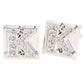 Vittorio Vico Rhinestone Initial Cufflinks in Gift Box