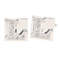 Vittorio Vico Rhinestone Initial Cufflinks in Gift Box