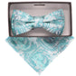 Vittorio Farina Boy's Designer Floral Print Print Bow Tie & Pocket Square by Classy Cufflinks - kbh-035 - Classy Cufflinks