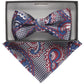 Vittorio Farina Boy's Designer Floral Print Print Bow Tie & Pocket Square by Classy Cufflinks - kbh-062 - Classy Cufflinks