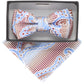 Vittorio Farina Boy's Designer Floral Print Print Bow Tie & Pocket Square by Classy Cufflinks - kbh-065 - Classy Cufflinks