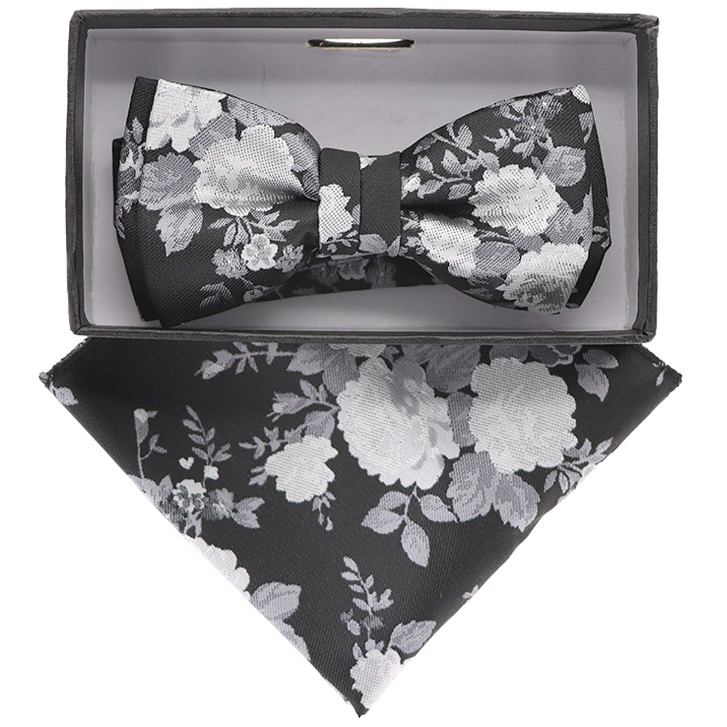 Vittorio Farina Boy's Designer Floral Print Print Bow Tie & Pocket Square by Classy Cufflinks - kbh-086 - Classy Cufflinks