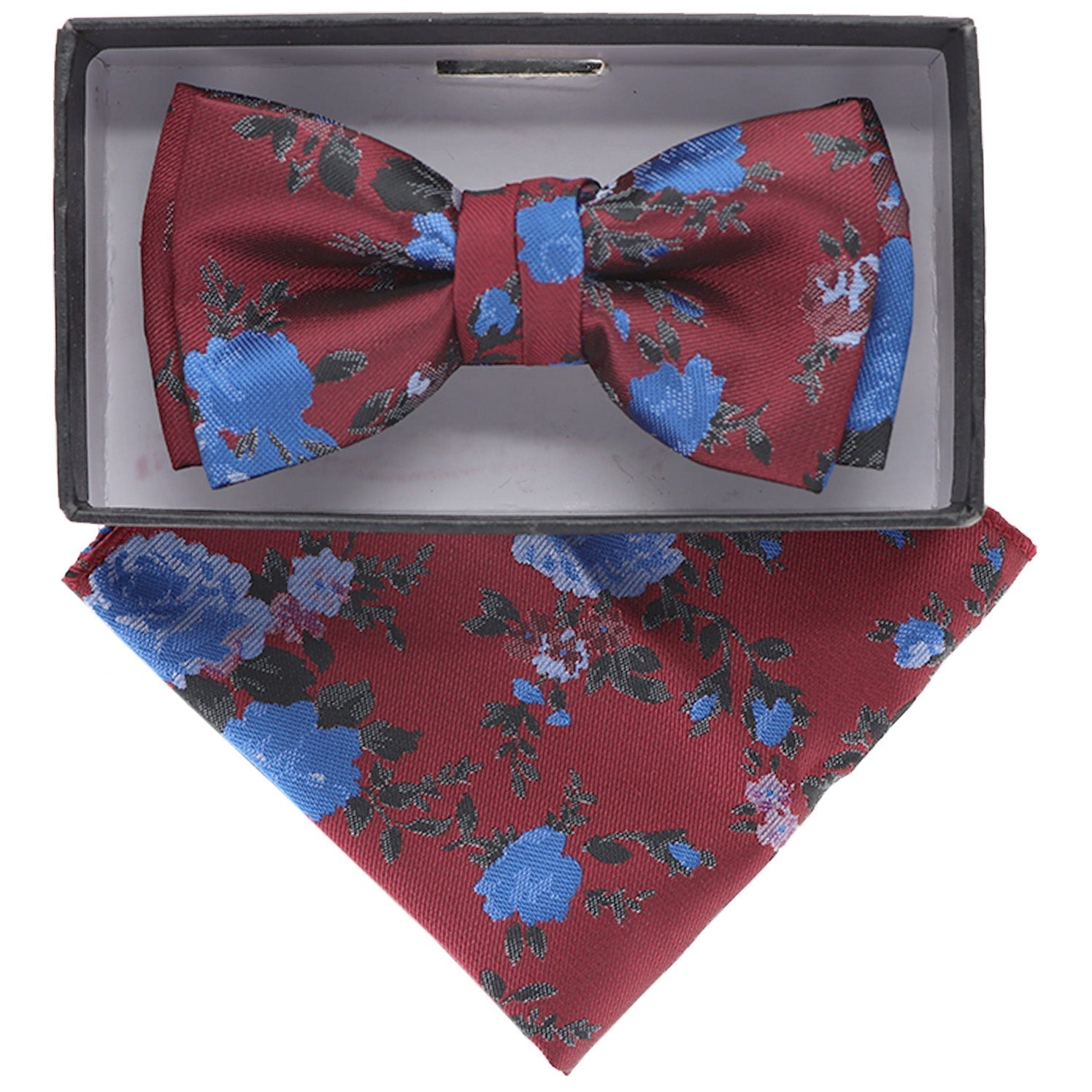 Vittorio Farina Boy's Designer Floral Print Print Bow Tie & Pocket Square by Classy Cufflinks - KBH-087 - Classy Cufflinks