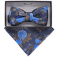 Vittorio Farina Boy's Designer Floral Print Print Bow Tie & Pocket Square by Classy Cufflinks - KBH-089 - Classy Cufflinks