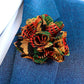 Vittorio Vico Men's Formal Kente Flower Lapel Pin - LAPEL-F-KENTE_167kente#2 - Classy Cufflinks