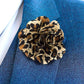 Vittorio Vico Men's Formal Kente Flower Lapel Pin - LAPEL-F-KENTE_33leopard - Classy Cufflinks