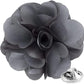 Vittorio Vico Men's Formal Solid Flower Lapel Pin: Flower Pin Suit Accessories Pins for Suit or Tuxedo - lapelsolid-23silvergrey - Classy Cufflinks