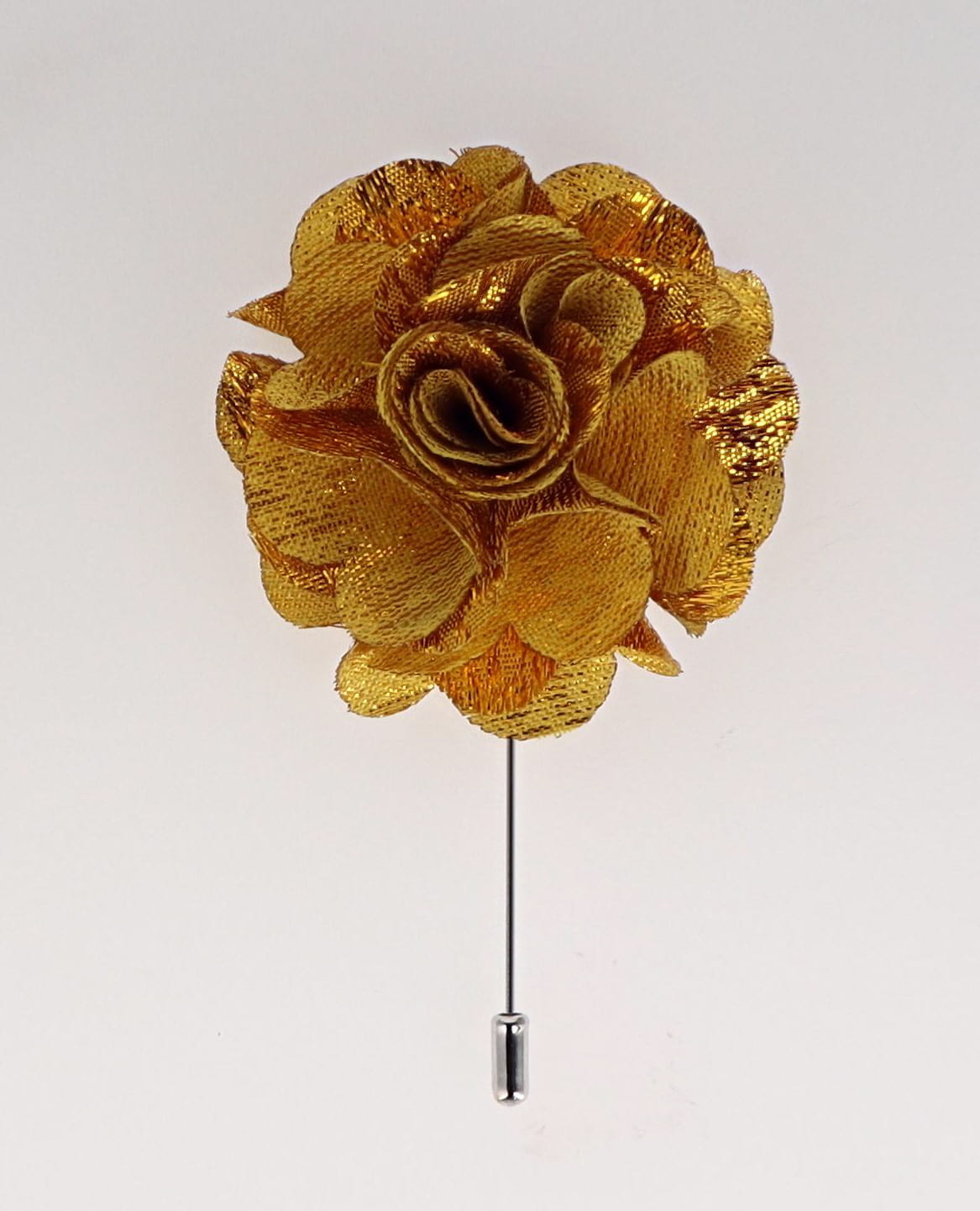 Vittorio Vico Unisex Satin Stick Flower Lapel Pin