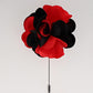 Vittorio Vico Unisex Satin Stick Flower Lapel Pin