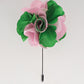 Vittorio Vico Unisex Satin Stick Flower Lapel Pin