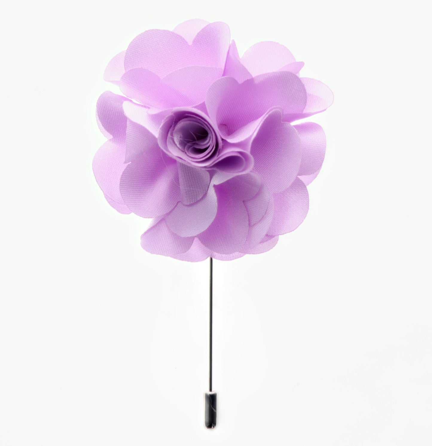 Vittorio Vico Unisex Satin Stick Flower Lapel Pin