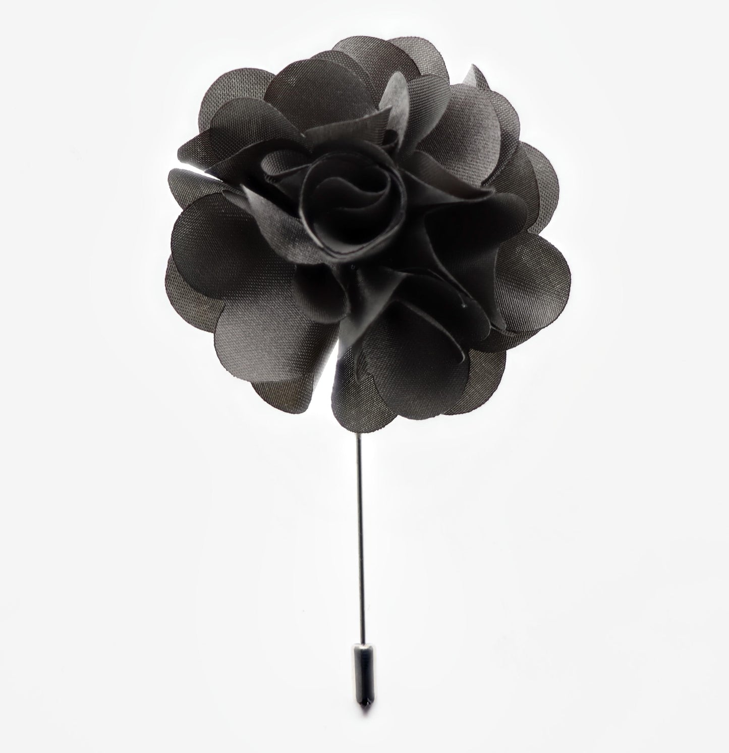 Vittorio Vico Unisex Satin Stick Flower Lapel Pin