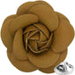 Vittorio Vico Men's Formal Leather Flower Lapel Pin - leather-lapel-brown - Classy Cufflinks