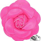 Vittorio Vico Men's Formal Leather Flower Lapel Pin - leather-lapel-hot-pink - Classy Cufflinks