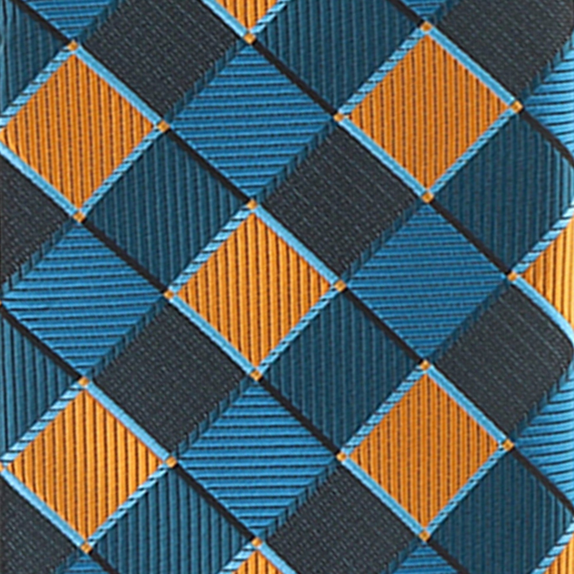 Vittorio Farina Geometric Designer Necktie & Pocket Square - NH-D-1236 - Classy Cufflinks