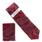 Vittorio Farina Paisley Designer Necktie & Pocket Square - NH - D - 1377 - Classy Cufflinks