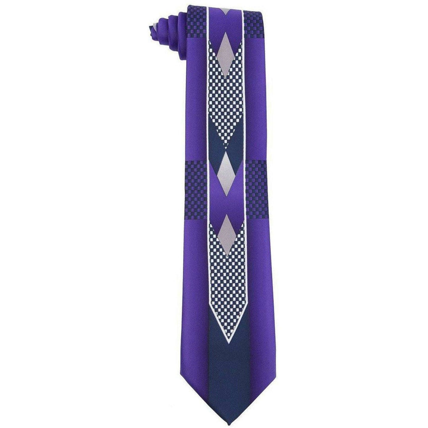 Vittorio Farina Satin Founders Tuxedo Special Print Necktie & Pocket Square by Classy Cufflinks