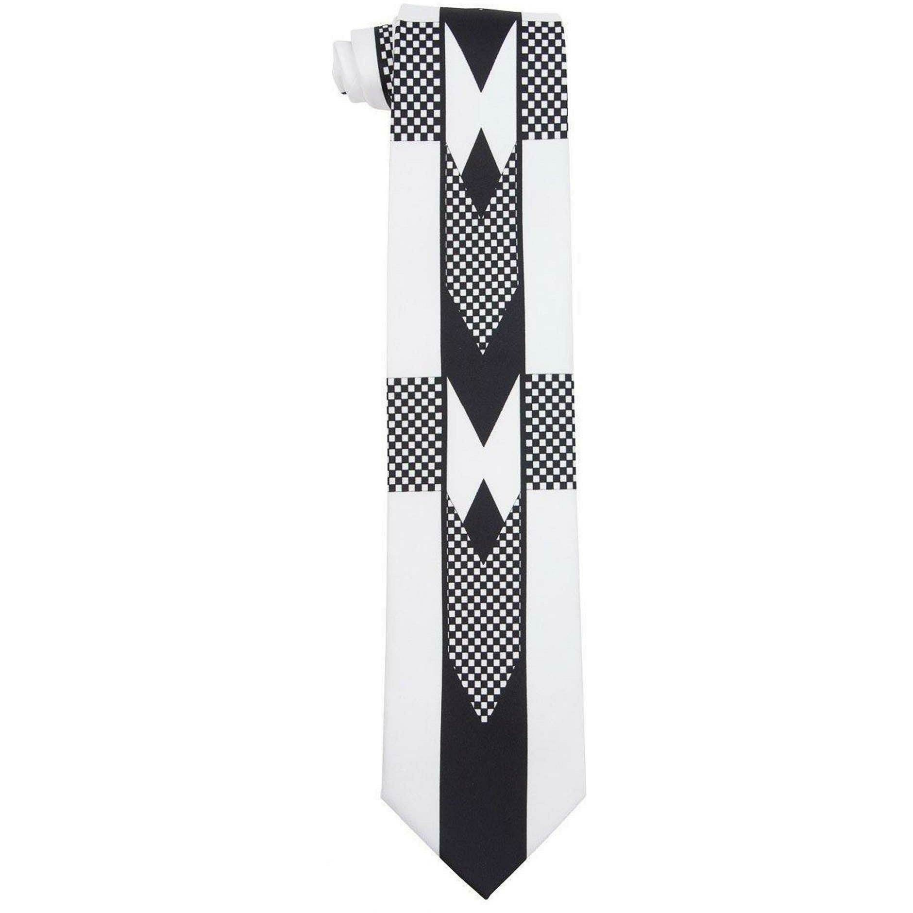 Vittorio Farina Satin Founders Tuxedo Special Print Necktie & Pocket Square by Classy Cufflinks