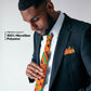 Vittorio Farina Kente Necktie & Pocket Square - NH - K_Kente #1 - Classy Cufflinks