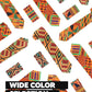 Vittorio Farina Kente Necktie & Pocket Square - NH - K_Kente #1 - Classy Cufflinks