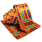 Vittorio Farina Kente Necktie & Pocket Square - NH - K_Kente #1 - Classy Cufflinks