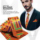 Vittorio Farina Kente Necktie & Pocket Square - NH - K_Kente #1 - Classy Cufflinks