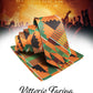 Vittorio Farina Kente Necktie & Pocket Square - NH - K_Kente #3 - Classy Cufflinks