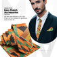 Vittorio Farina Kente Necktie & Pocket Square - NH - K_Kente #3 - Classy Cufflinks