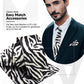 Vittorio Farina Kente Necktie & Pocket Square - NH - K_Zebra - Classy Cufflinks