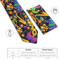 Vittorio Farina Mardi Gras Necktie & Handkerchief - NH - MG_MARDI #1 - Classy Cufflinks