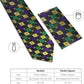 Vittorio Farina Mardi Gras Necktie & Handkerchief - NH - MG_MARDI #2 - Classy Cufflinks