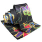 Vittorio Farina Mardi Gras Necktie & Handkerchief - NH - MG_MARDI #5 - Classy Cufflinks