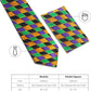 Vittorio Farina Mardi Gras Necktie & Handkerchief - NH - MG_MARDI #6 - Classy Cufflinks