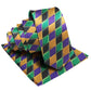 Vittorio Farina Mardi Gras Necktie & Handkerchief - NH - MG_MARDI #6 - Classy Cufflinks