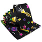 Vittorio Farina Mardi Gras Necktie & Handkerchief - NH - MG_MARDI #8 - Classy Cufflinks