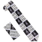 Vittorio Farina Musical Necktie by Classy Cufflinks - NH-MUS_MUSICAL NOTE_BLACK-WHITE - Classy Cufflinks