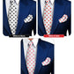 Vittorio Farina Polka Dot Necktie & Pocket Square Multipacks - NH - PD - 3_WHITE - Classy Cufflinks