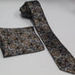 Vittorio Farina Skinny Designer Satin Necktie & Pocket Square - NH - SD - 0001 - Classy Cufflinks