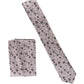 Vittorio Farina Skinny Designer Satin Necktie & Pocket Square - NH - SD - 0039 - Classy Cufflinks