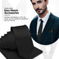 Vittorio Farina Solid Satin Necktie & Pocket Square Multipacks - NH - SOLID - 3_BLACK - Classy Cufflinks