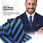 Vittorio Farina Striped Necktie & Pocket Square Multipacks - NH - ST - 3_BLUE - Classy Cufflinks