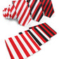 Vittorio Farina Striped Necktie & Pocket Square Multipacks - NH - ST - 3_RED - Classy Cufflinks