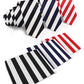 Vittorio Farina Striped Necktie & Pocket Square Multipacks - NH - ST - 3_WHITE - Classy Cufflinks