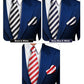 Vittorio Farina Striped Necktie & Pocket Square Multipacks - NH - ST - 3_WHITE - Classy Cufflinks