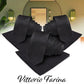 Vittorio Farina Woven Paisley Necktie & Pocket Square Multipacks - NH - WP - 3_BLACK - Classy Cufflinks